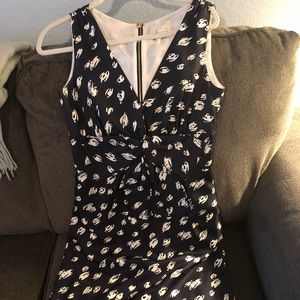 Kate Spade Navy Polka Dot Dress Size 4